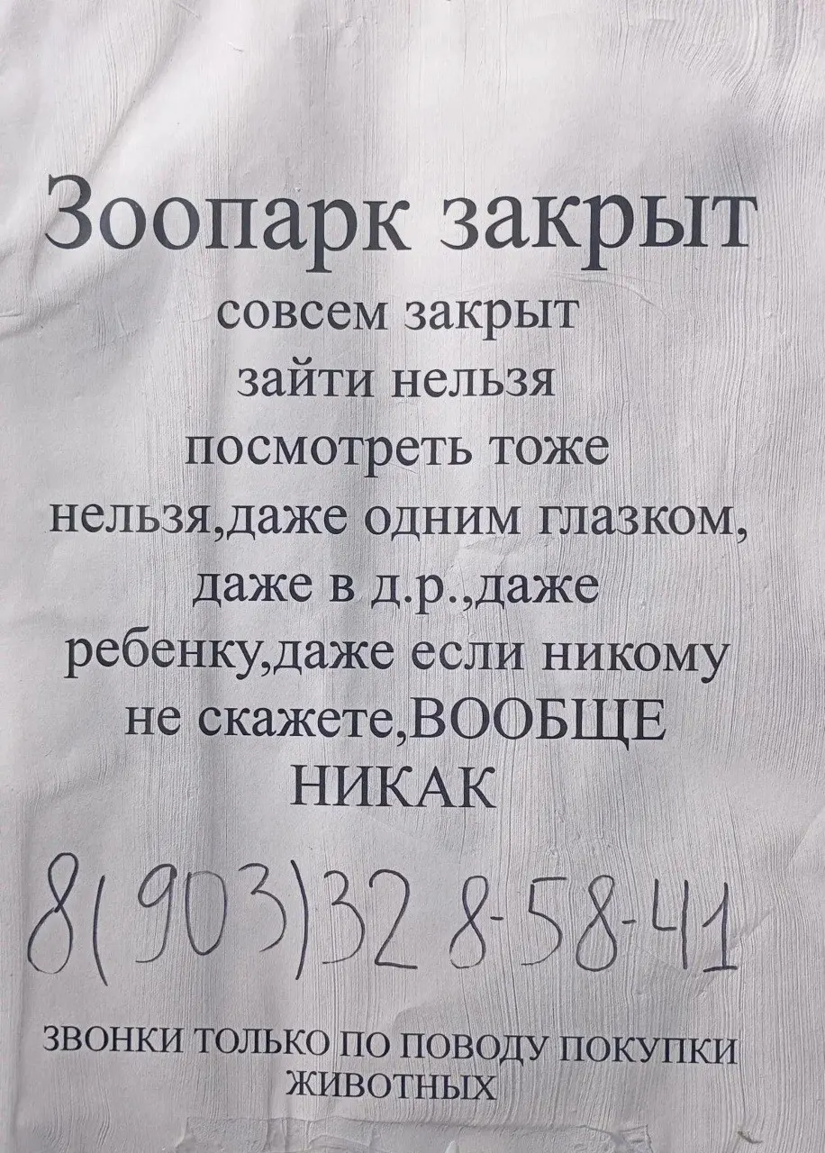 В&nbsp;Саратове закрыли городской зоопарк «Крошка Енот»