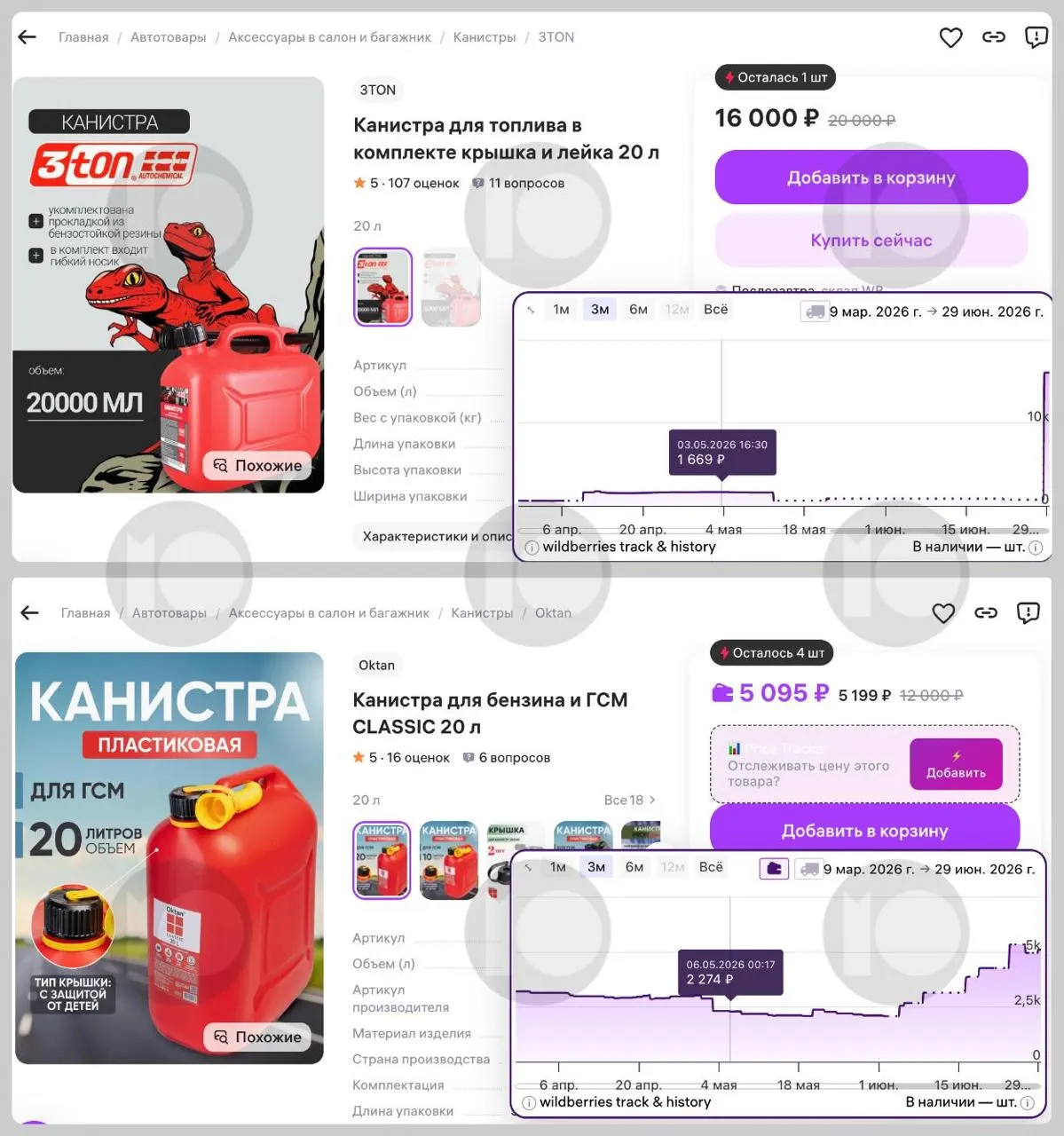 Цены на 20-литровые канистры для бензина стремительно растут: некоторые модели подорожали в несколько раз, продажи и спрос заметно увеличились, в ряде регионов введены лимиты на отпуск топлива в ёмкости.