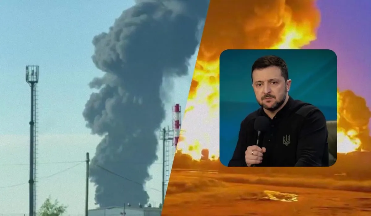 Президент Украины заявил, что ночью беспилотники поразили склады военно-морского флота и базу в Кронштадте, а также нефтебазу в Краснодарском крае; атаки, по его словам, — ответ на агрессию.