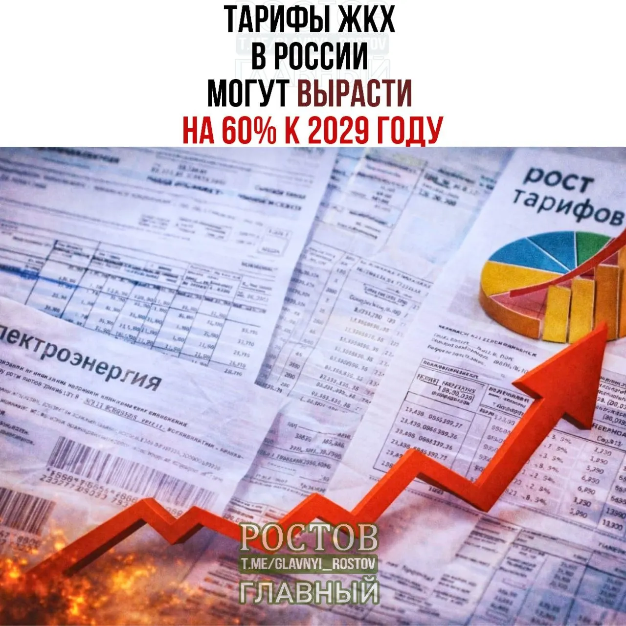 Прогноз Минэкономразвития: платежи за коммунальные услуги с 2025 по 2029 год могут вырасти на 60% к 2029 году.